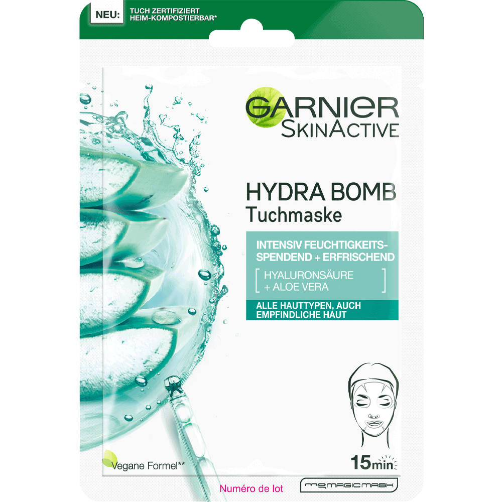 Bild: GARNIER Hydra Bomb Tuchmaske Aloe 