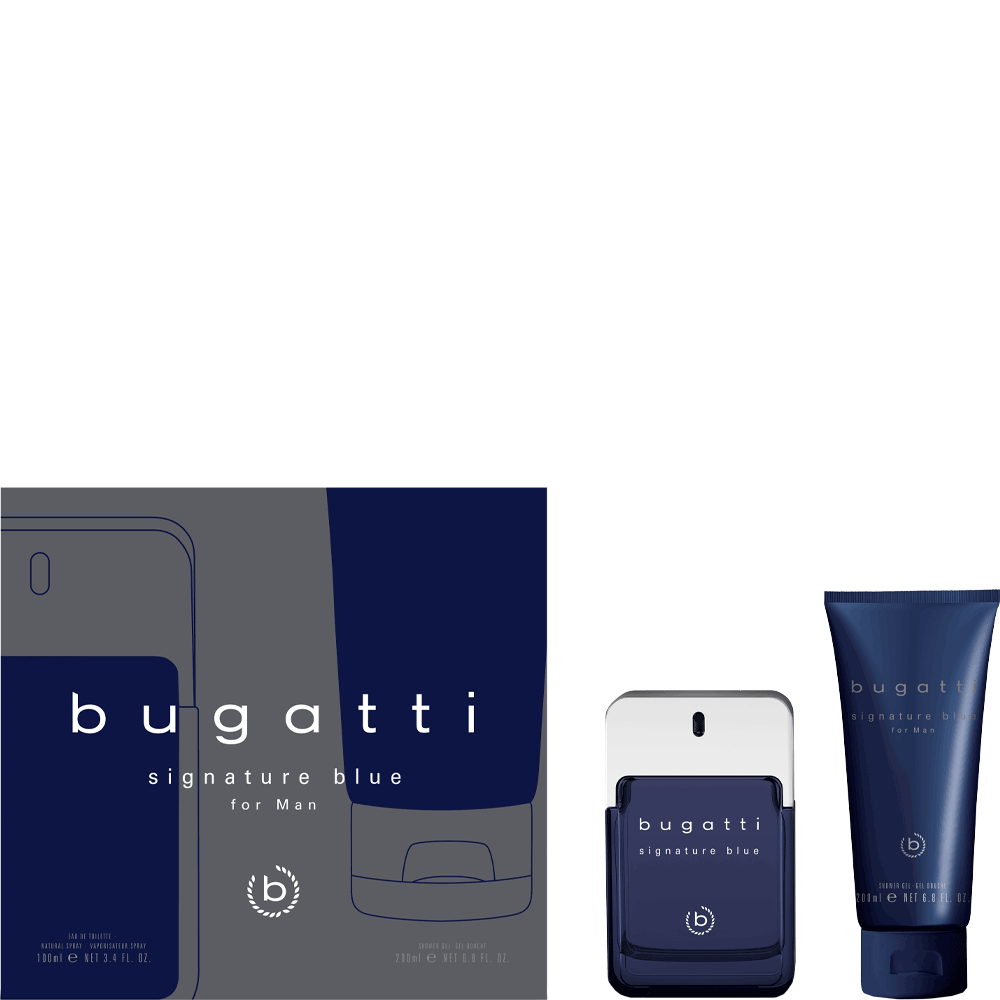 Bild: Bugatti Signature Blue Geschenkset Eau de Toilette 100 ml + Duschgel 200 ml 