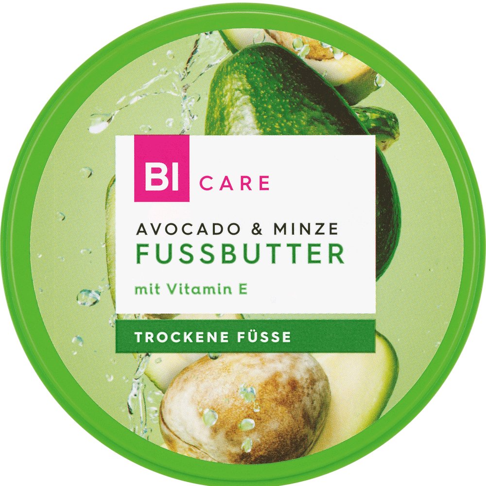 Bild: BI CARE Fussbutter Avocado & Minze 