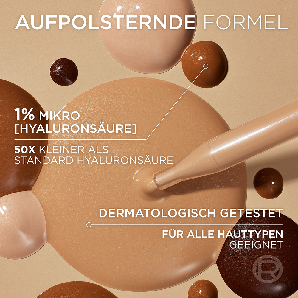 Bild: L'ORÉAL PARIS True Match Aufpolsterndes Getöntes Serum 1-2