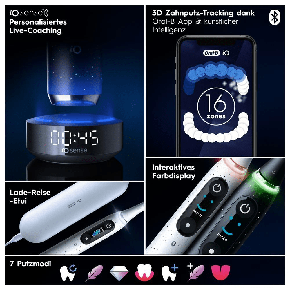 Bild: Oral-B iO 10 Elektrische Zahnbürste, Cosmic Black 