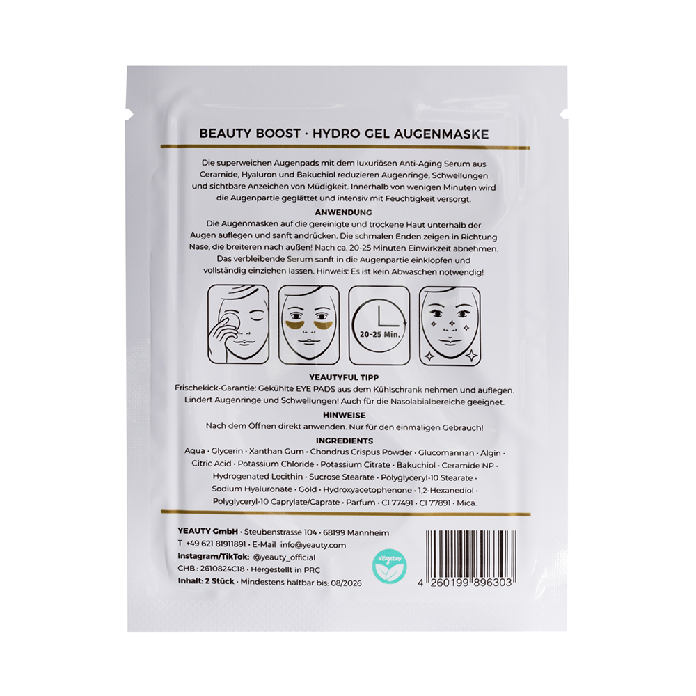 Bild: YEAUTY Beauty Boost Augenpads Maske 